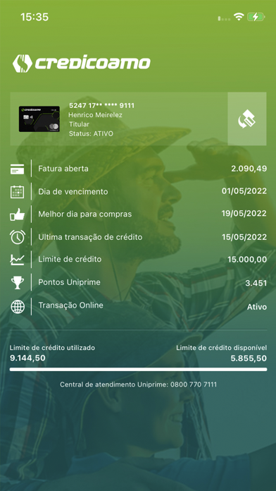 Credicoamo Cartões Screenshot