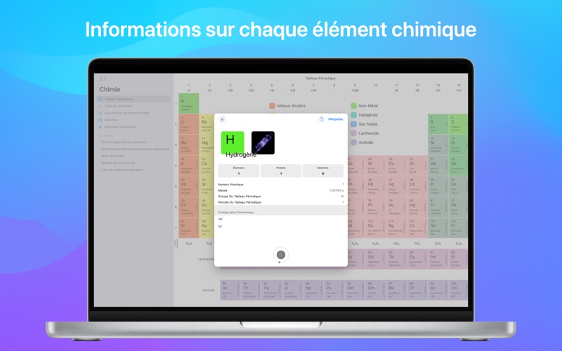 Screenshot #2 pour Chimie Et Table Périodique