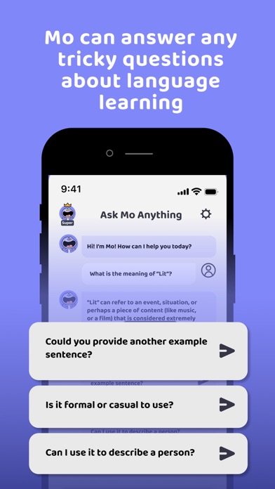 MoBuddy - Language Learning Screenshot