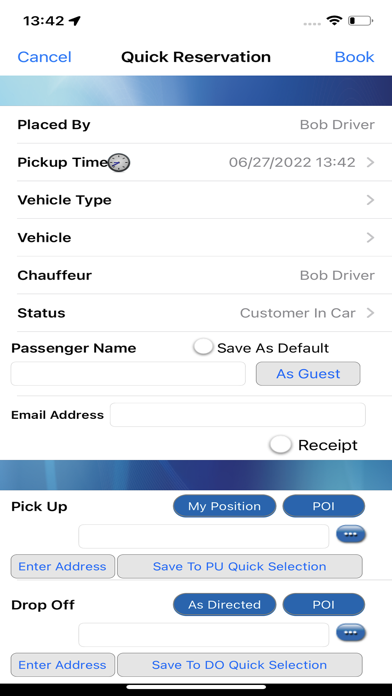 iChauffeur Screenshot