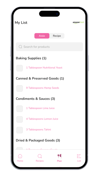 Raw Food Romance Meal Planner Screenshot