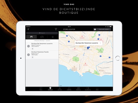 Nespresso iPad app afbeelding 2