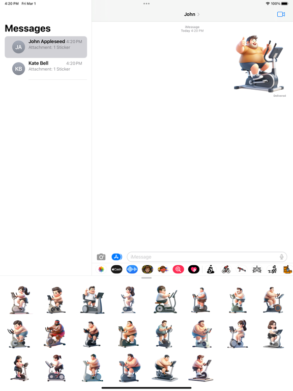 Screenshot #4 pour Stationary Bike Stickers