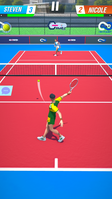 Real World Tennis 3D Game Screenshot