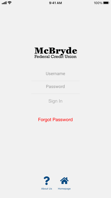 McBryde FCU Mobile Screenshot