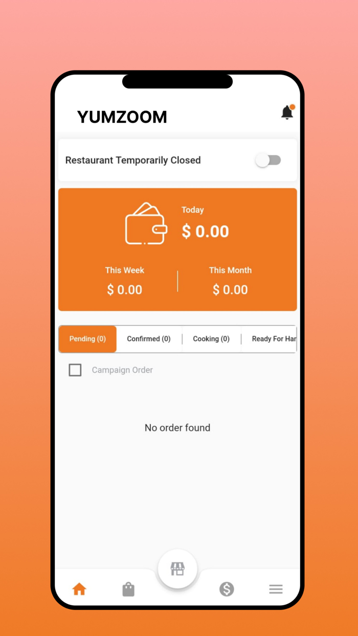 Yumzoom Restaurant Manager