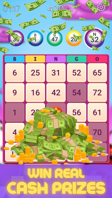 Real Money Bingo ! Skillz Game Screenshot