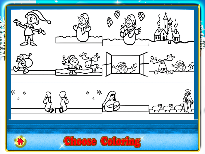 Snow Draw - Xmas colors