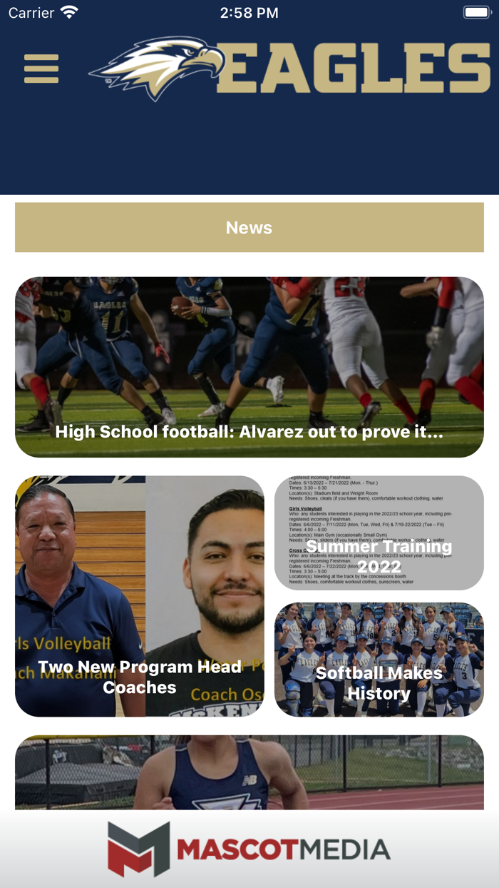 Everett Alvarez Athletics
