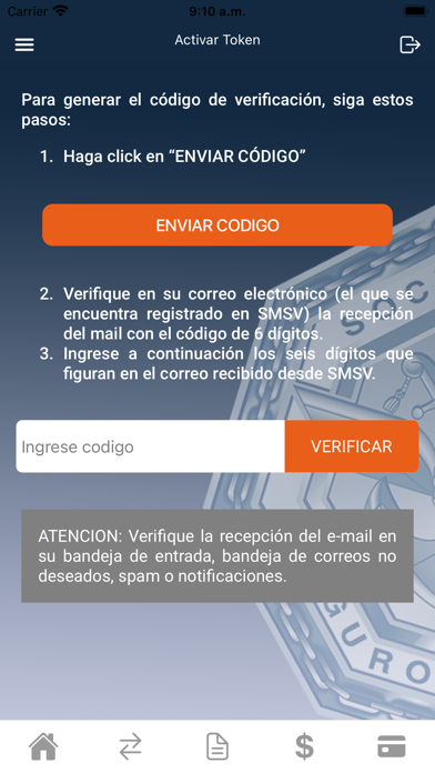 SMSV Filial Movil Screenshot