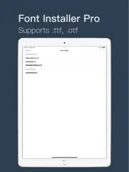 font installer pro iPad Captures Décran 2