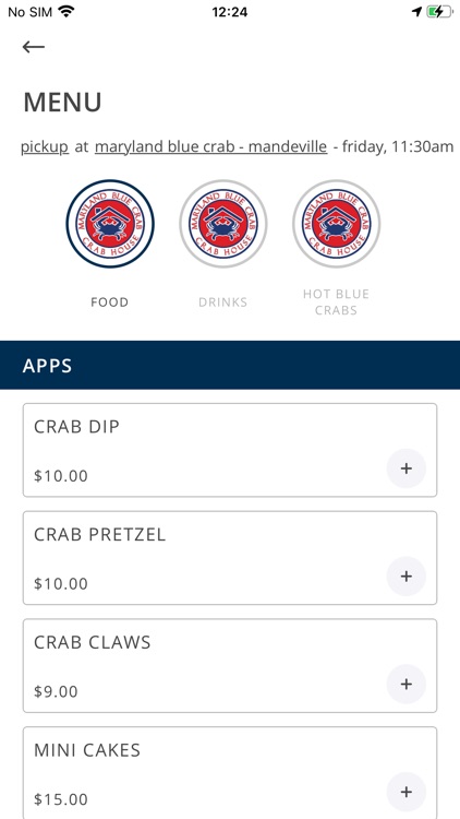 Maryland Blue Crab- Crab House