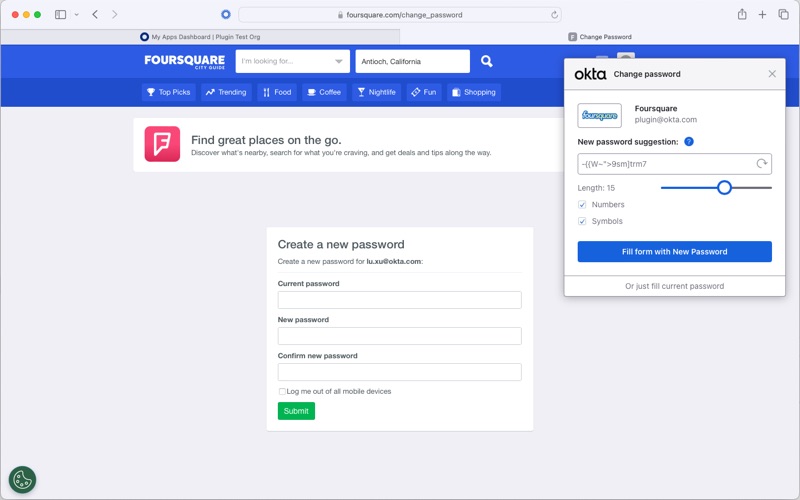 Screenshot #1 pour Okta Extension App