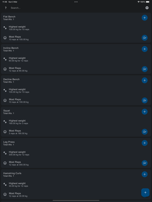Screenshot #6 pour ThatLiftTracker