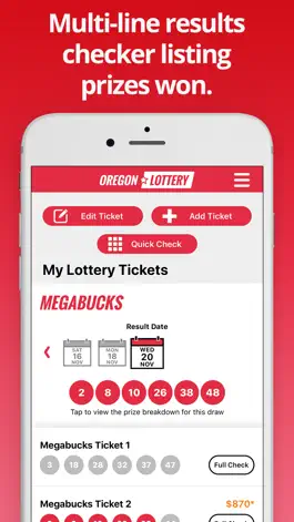 Game screenshot Oregon Lottery Numbers hack