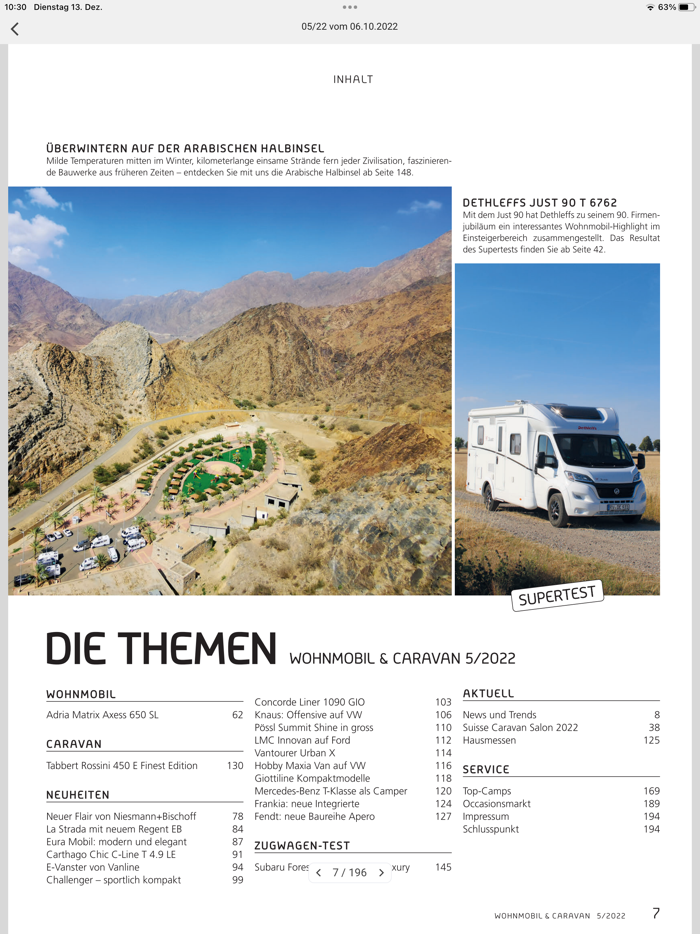 Wohnmobil and Caravan