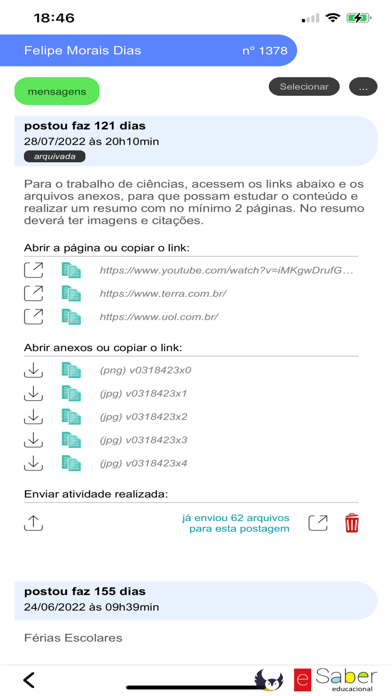 eSaber Educacional Screenshot