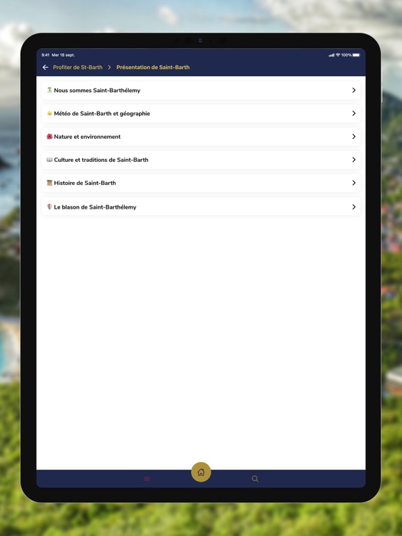 Saint-Barthélemy iPad screenshot 3 - News app