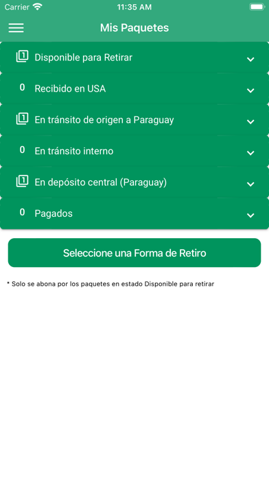 Sendit Paraguay Screenshot