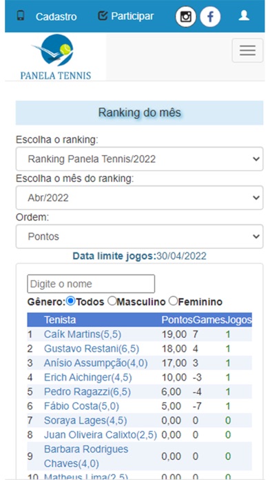 Panela Tennis Screenshot
