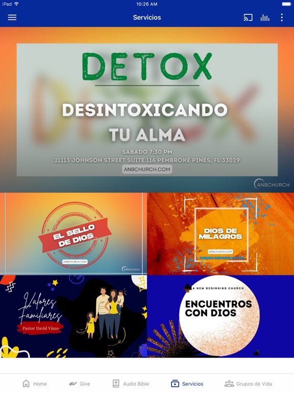 ANBChurch iPad screenshot 2 - Lifestyle app