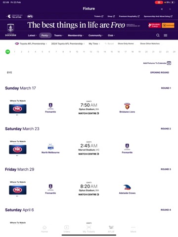 Fremantle Dockers Official Appのおすすめ画像5