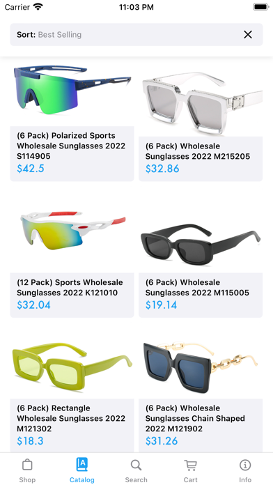 Bulk Sunglasses Wholesale Screenshot