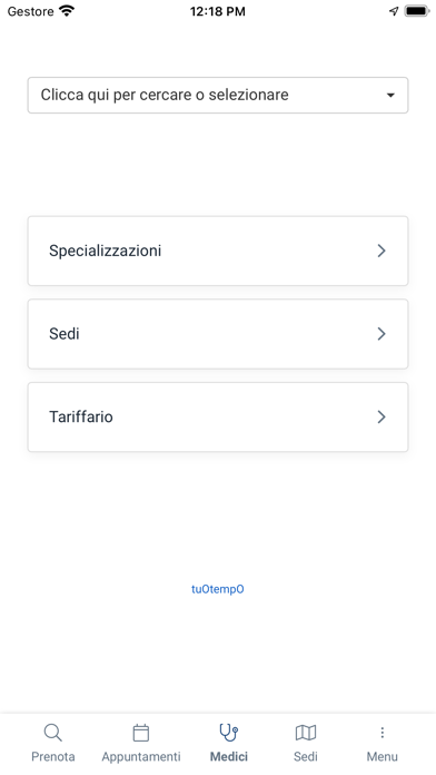 Ramazzini prenotazioni Screenshot