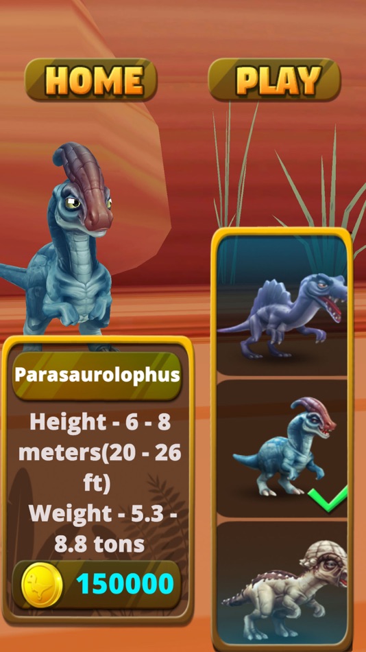 #3. Dinosaur Run 3D Runner Game (iOS) Bởi: ANDIEE'S LLC