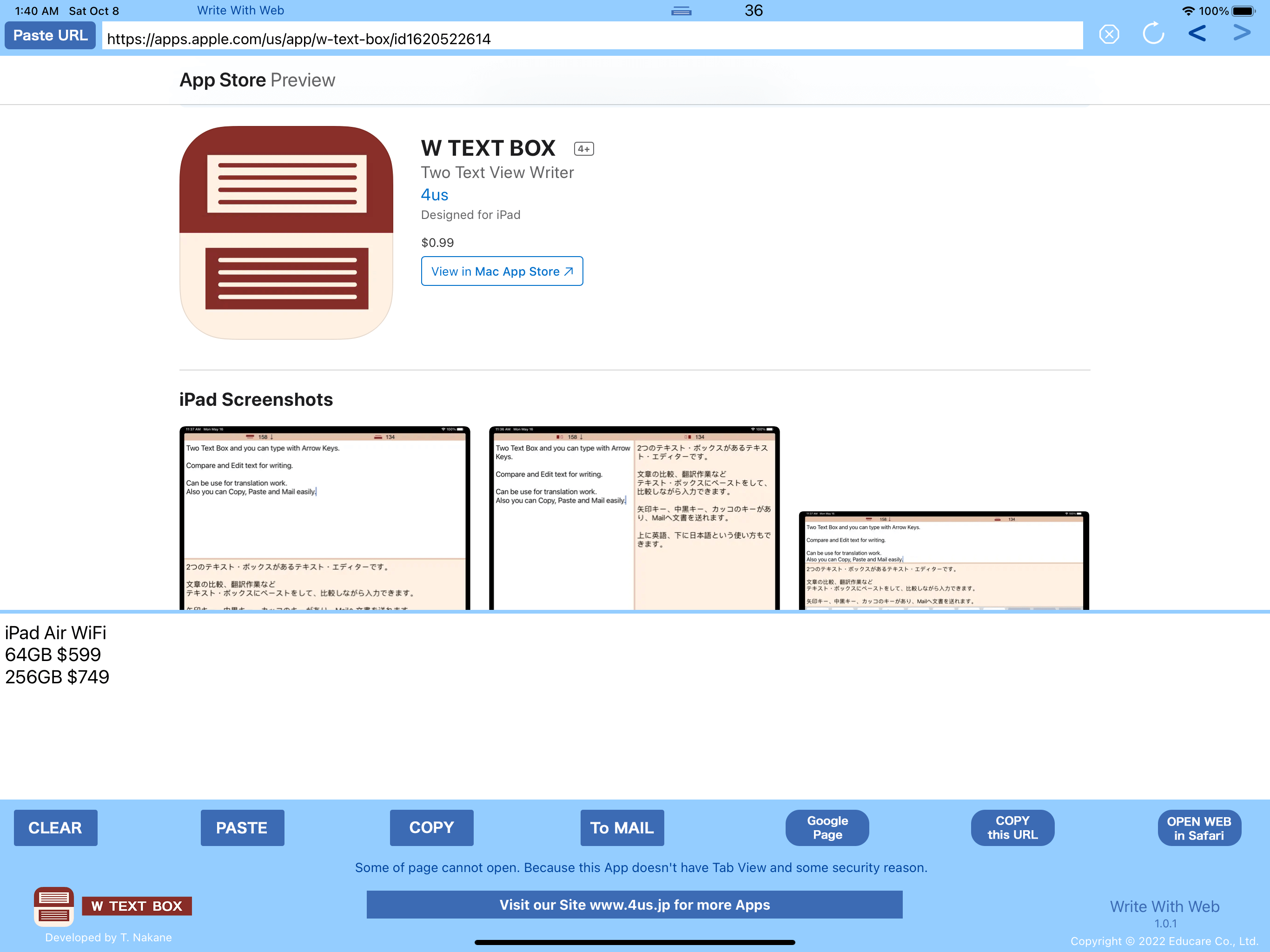 Write with Web