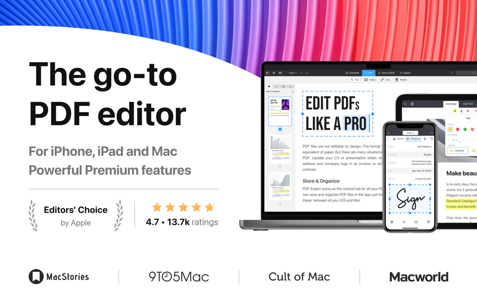 #1. PDF Expert – Edit, Sign PDFs (macOS) 由: Readdle Technologies Limited