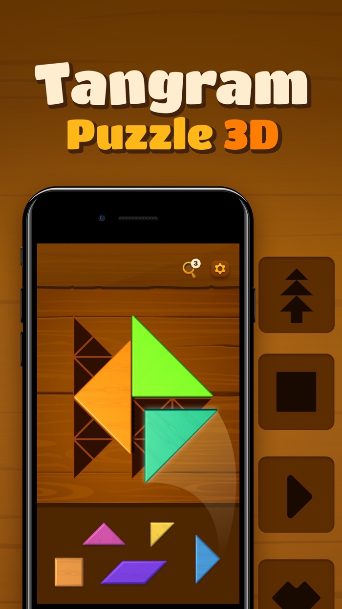 Tangram 3D Woody Logic Puzzle