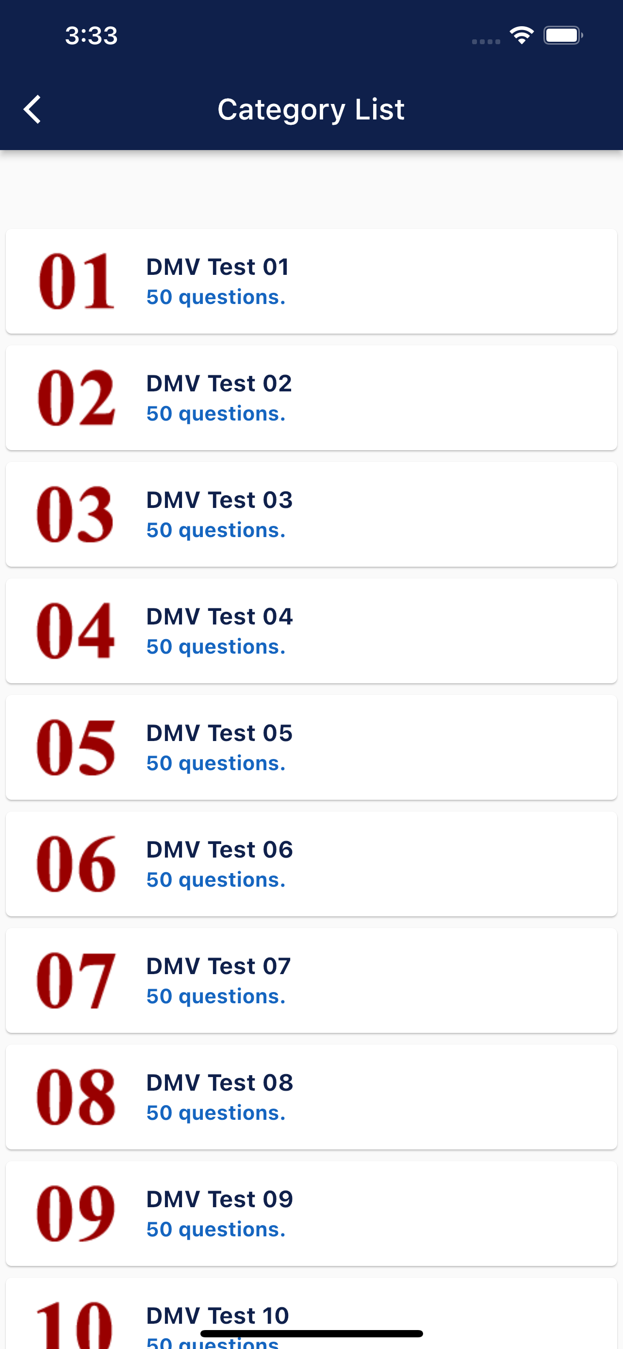 Alaska Basic Driving Test