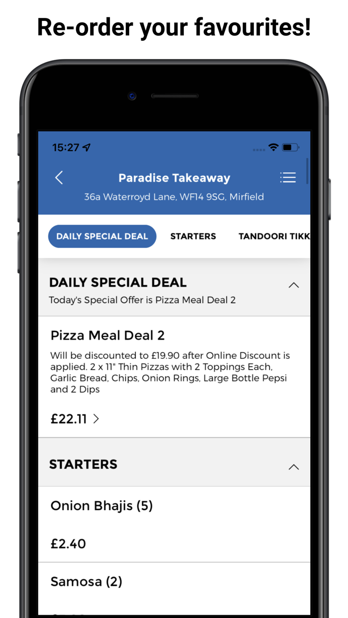 Paradise Takeaway App