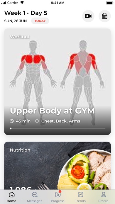 BTG Fitness Screenshot