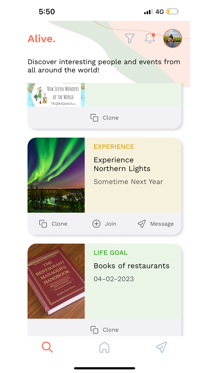 Alive-Shared Bucket List