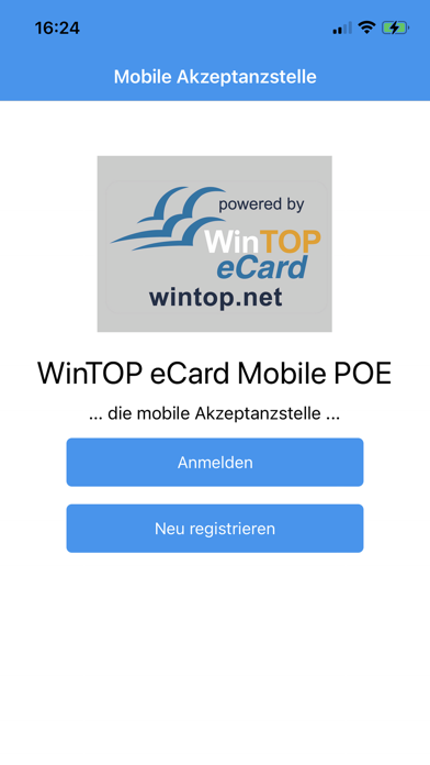 WinTOP eCard mobile PoE Screenshot