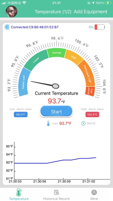 智能温度计iCooling Screenshot