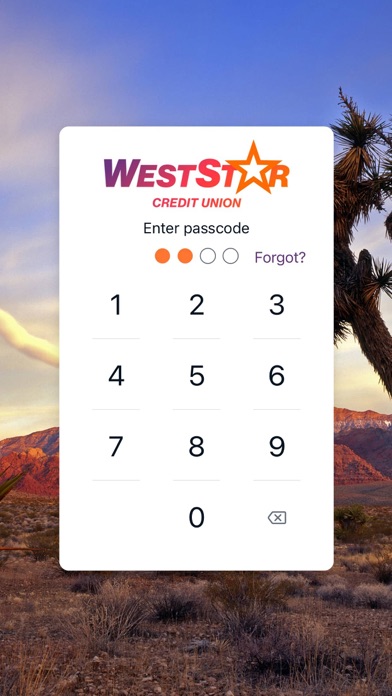 WestStar Credit Union Screenshot