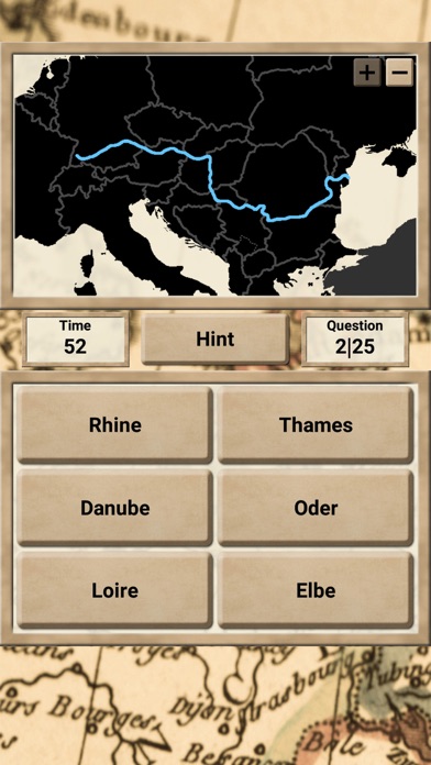 Europe Geography - Quiz Game Screenshot
