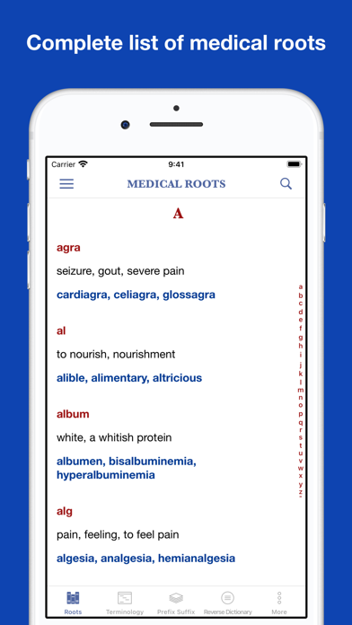 Medical Roots Dictionary Screenshot