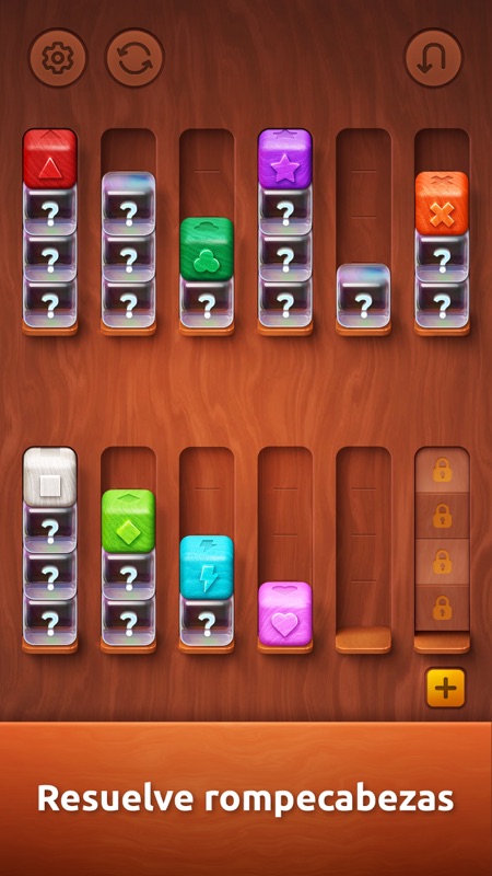 Colorwood Sort Juego de Puzzle screenshot 2