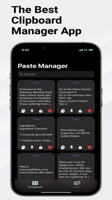 Clipboard Keyboard Manager App Screenshot