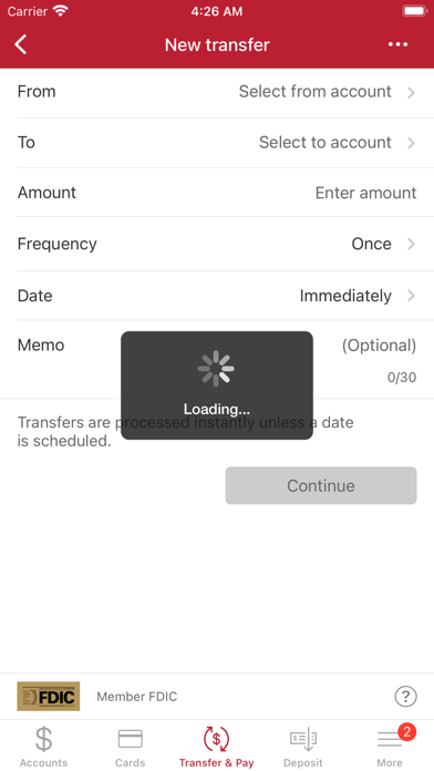 Bank Five Nine Mobile Screenshot
