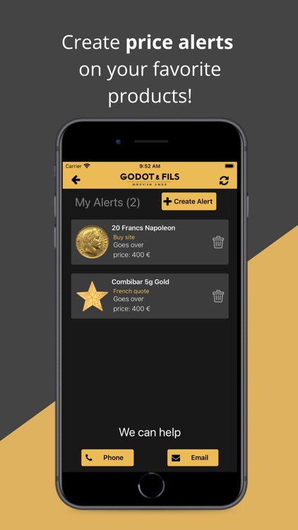 Gold Price - Godot et Fils