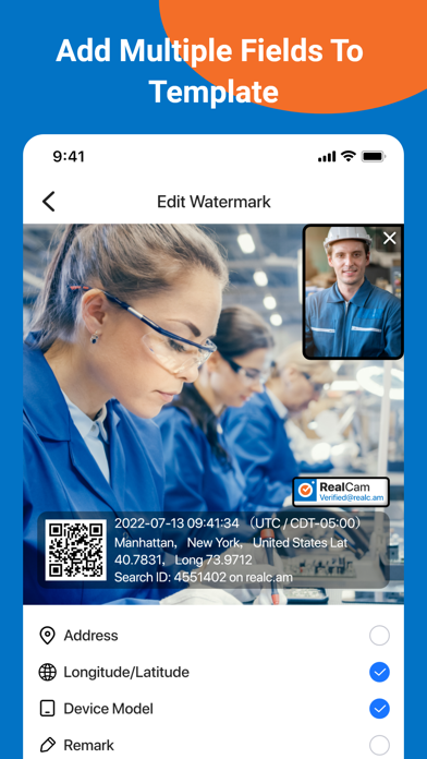 RealCam - Timestamp&GPS Camera Screenshot