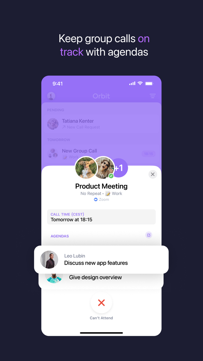 Orbit Call Scheduler