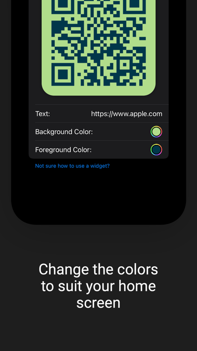 QR Widgets Screenshot