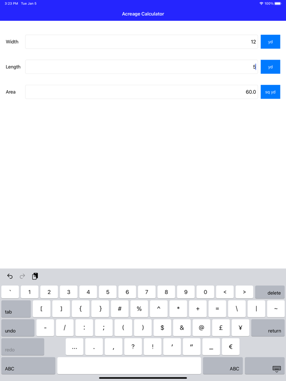 Screenshot #4 pour Acreage Calculator