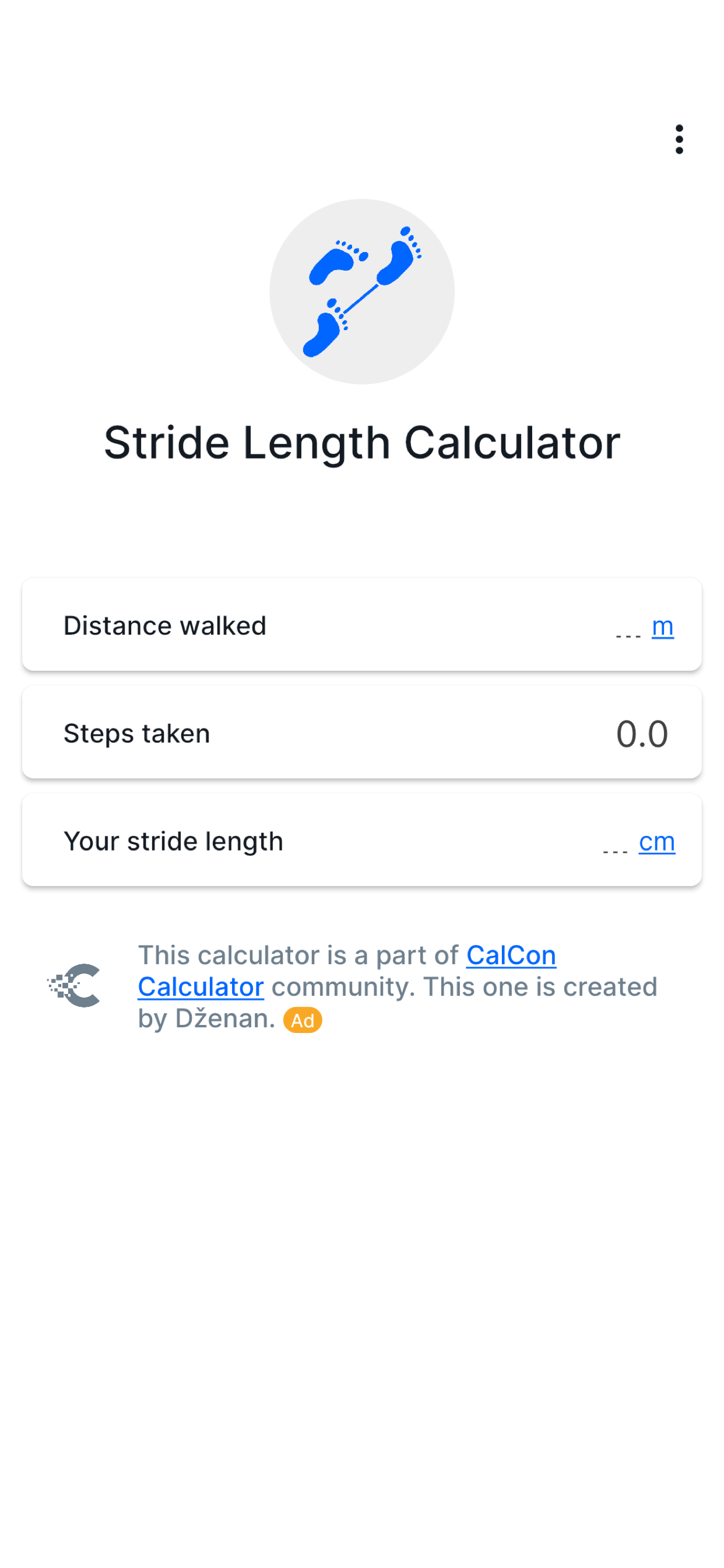 Stride Length Calculator